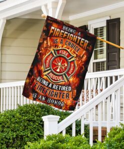 being a retired firefighter is an honor flag 4235
