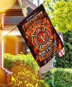 being a retired firefighter is an honor flag 8332