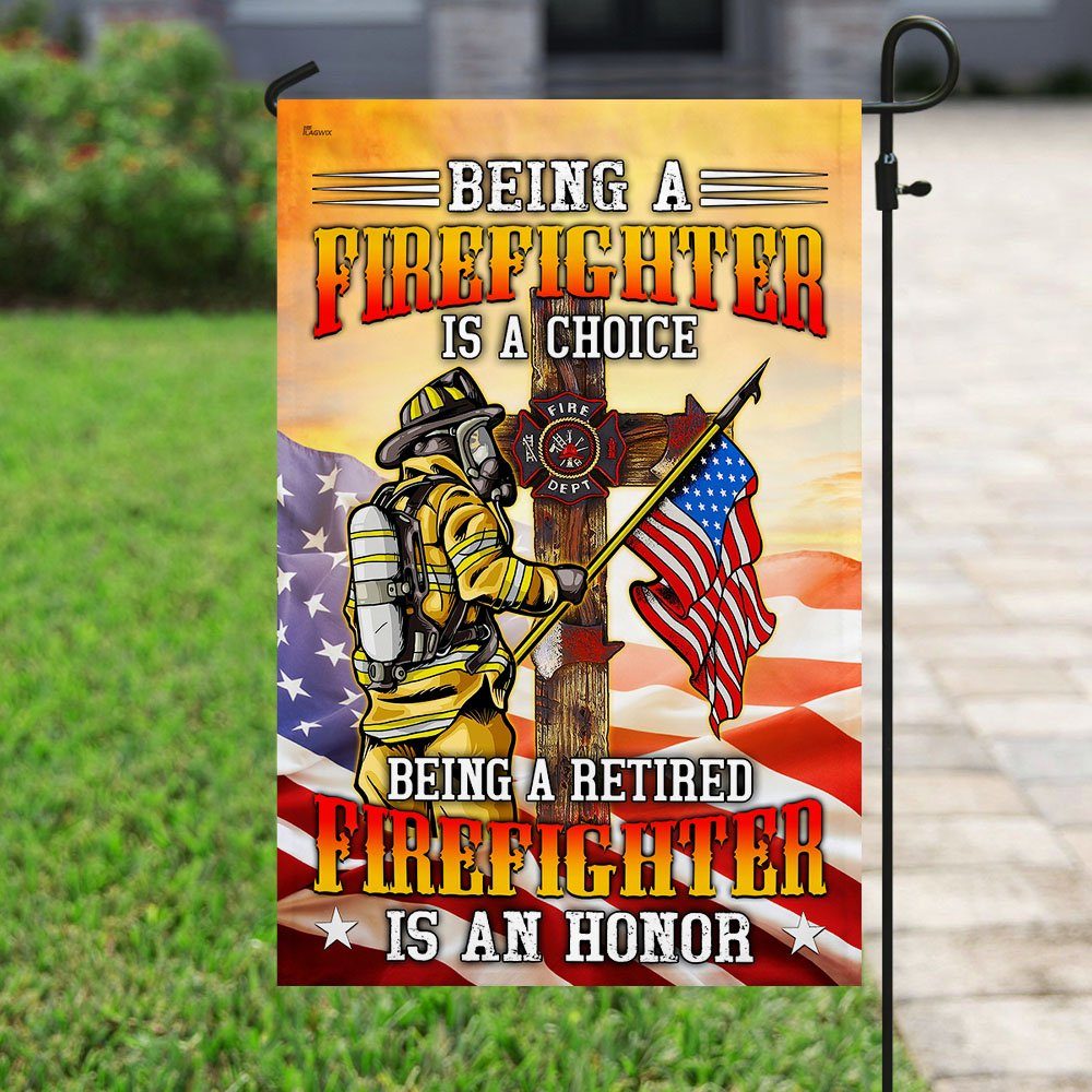 Being A Retired Firefighter Is An Honor Flag MLH1701F - Image 7