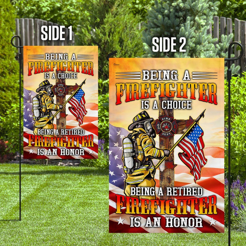 Being A Retired Firefighter Is An Honor Flag MLH1701F - Image 9