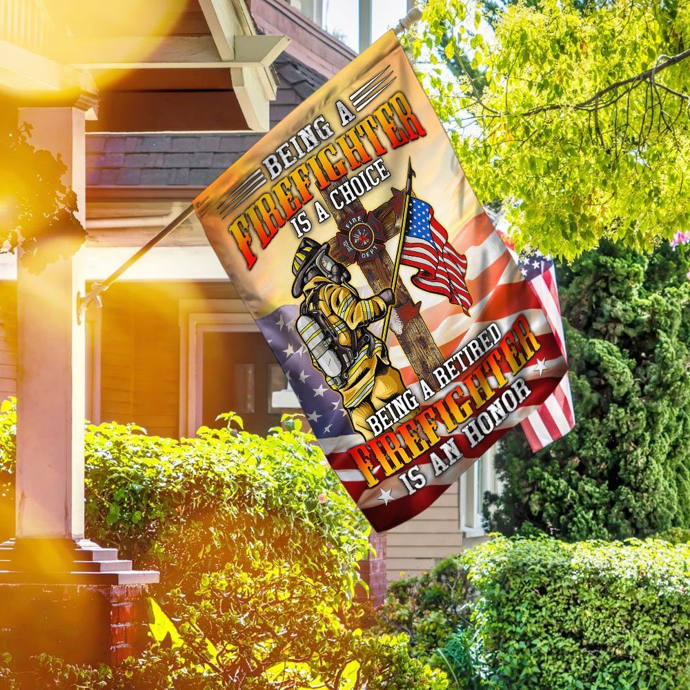 Being A Retired Firefighter Is An Honor Flag MLH1701F - Image 6