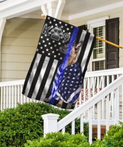 belgian malinois. k9 police dog. blue line flag thb3224fv1 8411