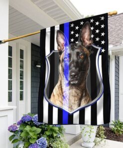Belgian Malinois Flag Police Dog K9 BNN112F