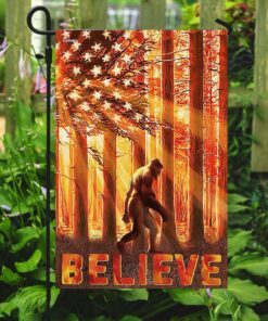 believe bigfoot flag 7956
