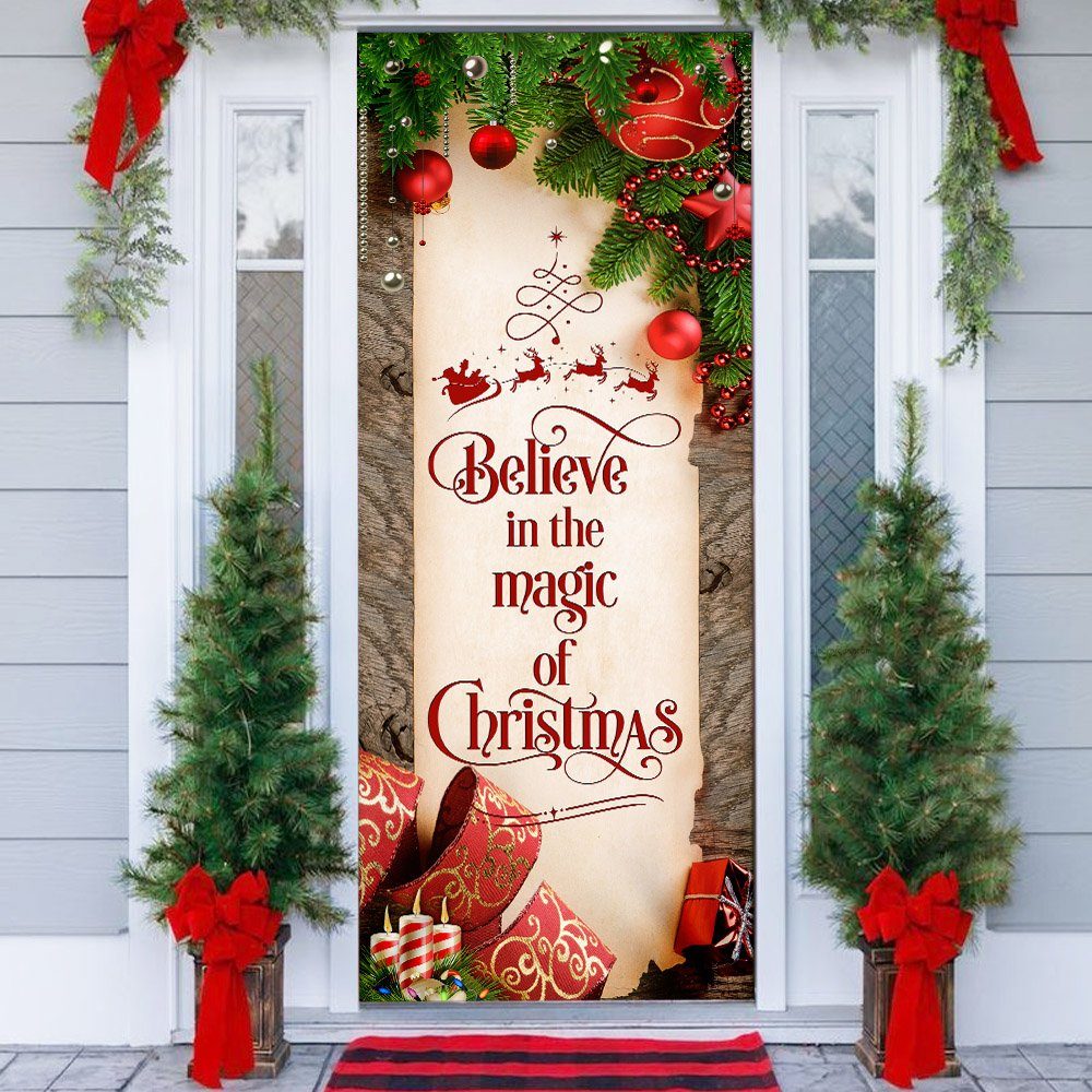 Believe In The Magic Of Christmas Door Cover TQN646D - Image 2