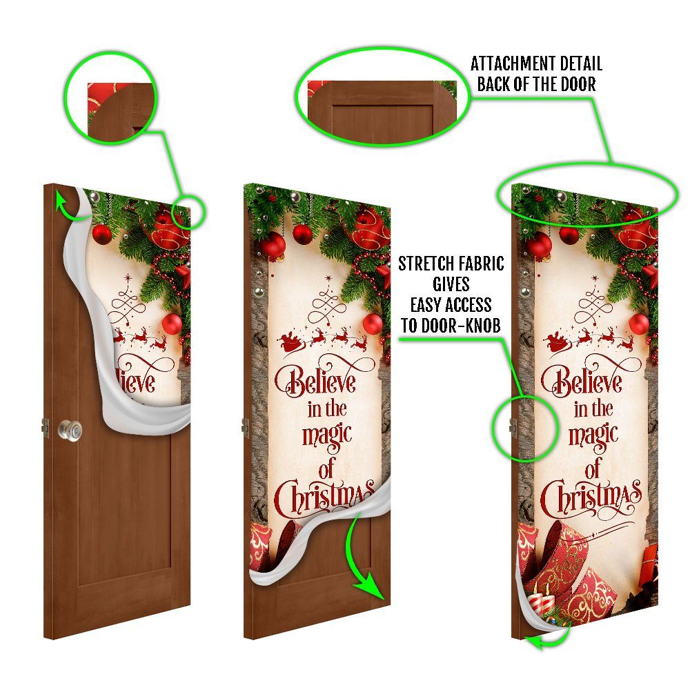Believe In The Magic Of Christmas Door Cover TQN646D - Image 5