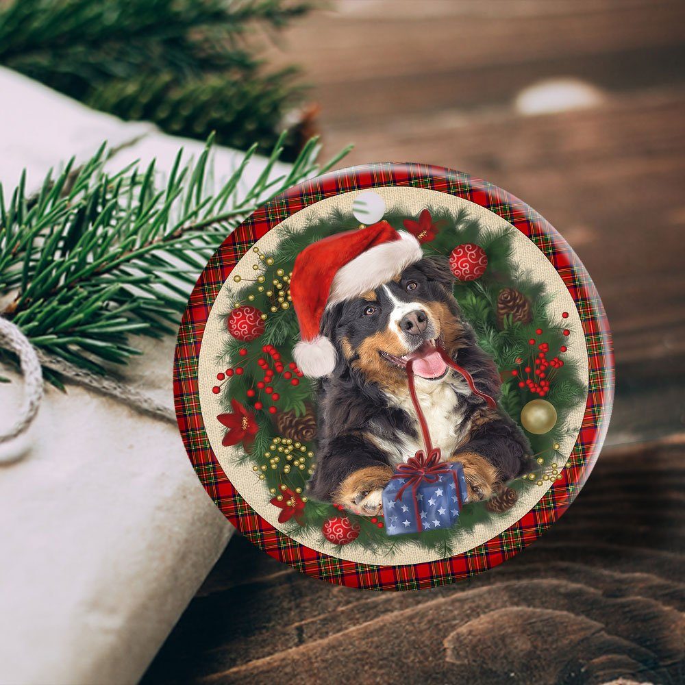 Bernese Mountain Ceramic Ornament Dog Lover Christmas Ornament QTR321Ov18 - Image 4