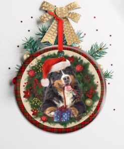 bernese mountain ceramic ornament dog lover christmas ornament qtr321ov18 4040