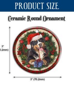 bernese mountain ceramic ornament dog lover christmas ornament qtr321ov18 7625