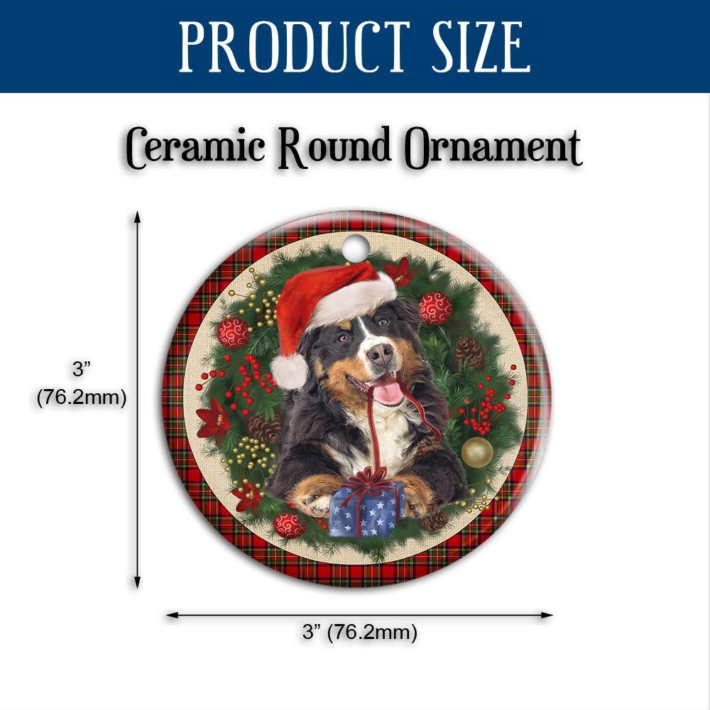 Bernese Mountain Ceramic Ornament Dog Lover Christmas Ornament QTR321Ov18 - Image 6