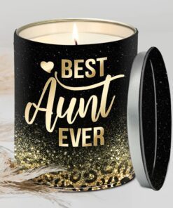 best aunt ever leopard candle lavender vanilla 10oz tin candle 1592