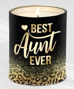 best aunt ever leopard candle lavender vanilla 10oz tin candle 2676