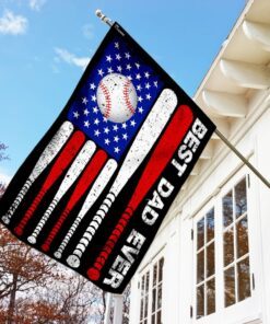 best dad ever baseball flag 7514