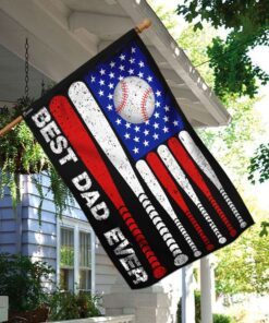 best dad ever baseball flag 7951