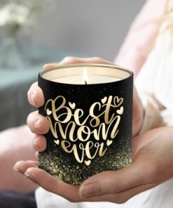 best mom ever leopard candle lemongrass 10oz tin candle 6086