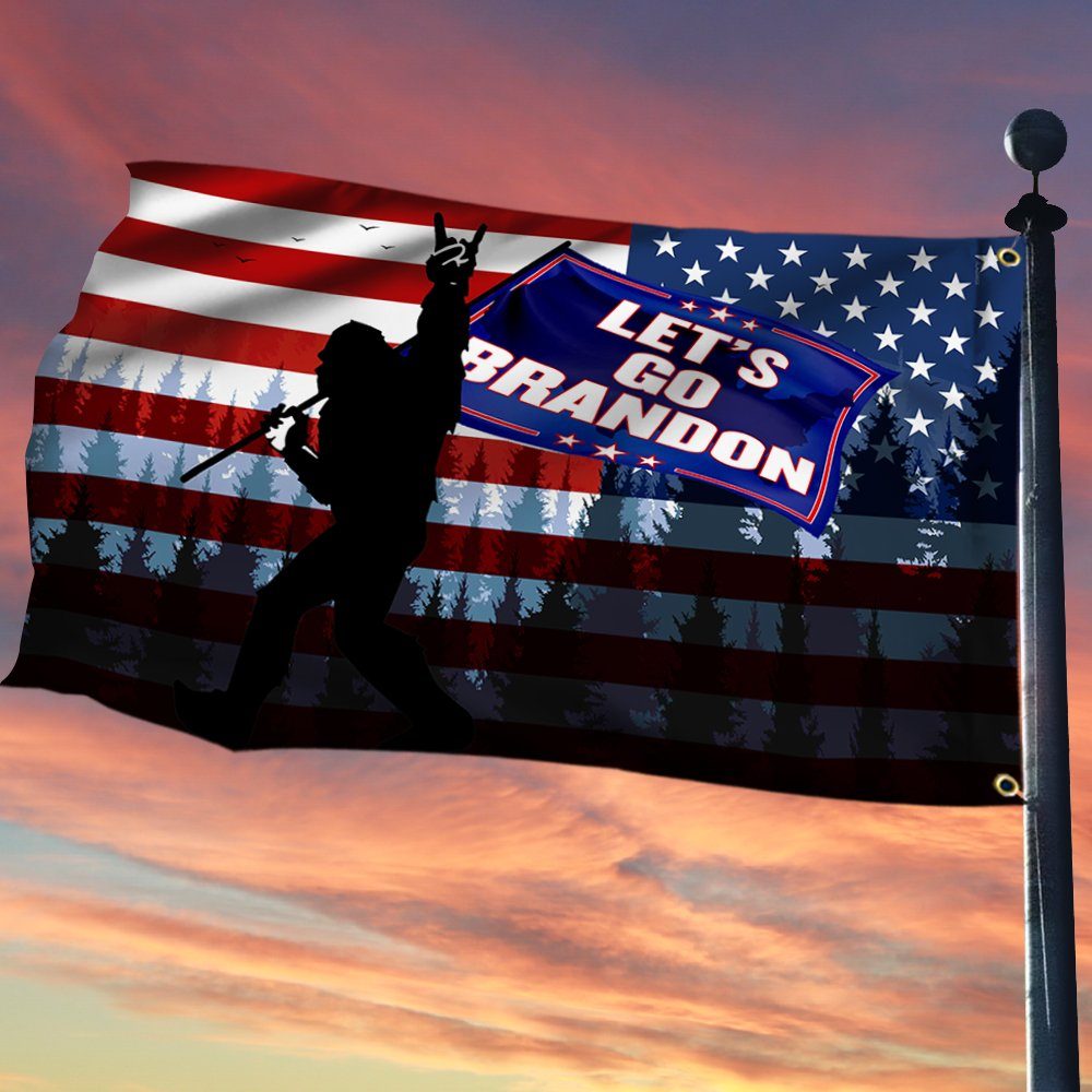 Bigfoot American Grommet Flag Let's Go Brandon BNN142GF - Image 2