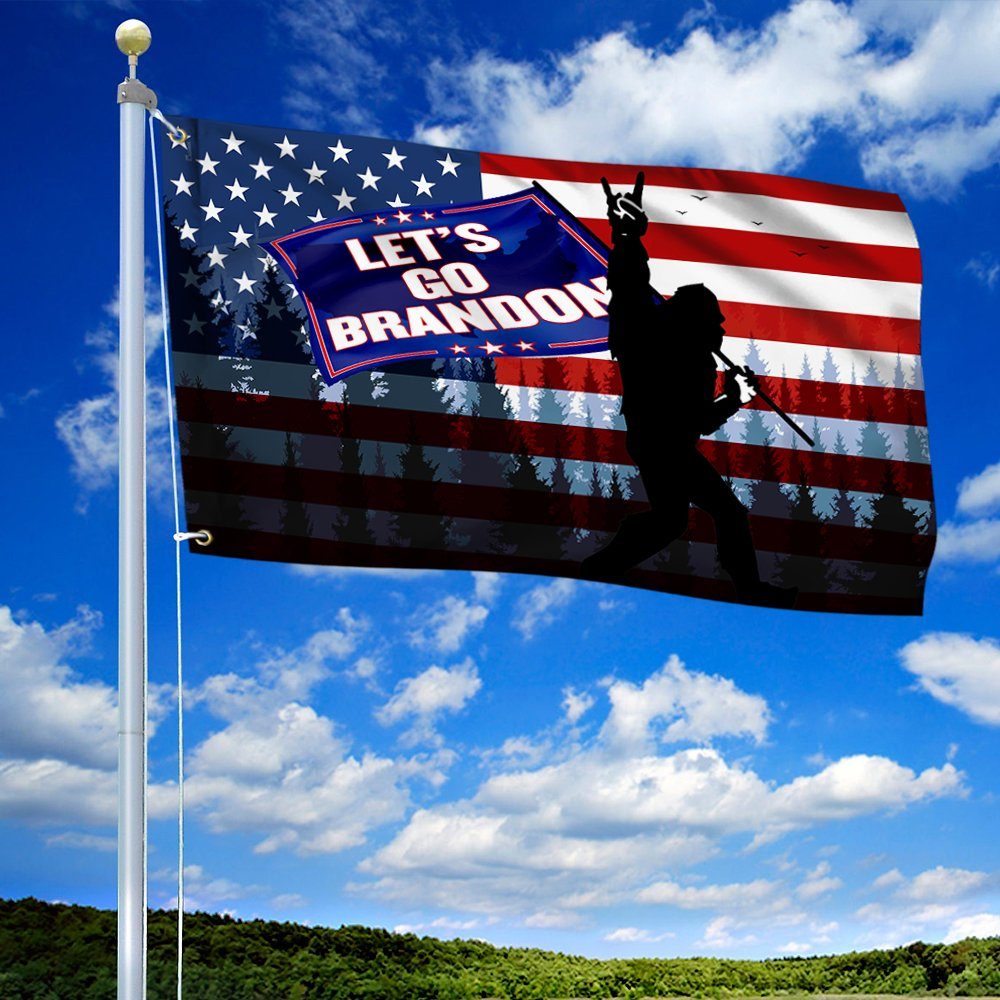 Bigfoot American Grommet Flag Let's Go Brandon BNN142GF - Image 3