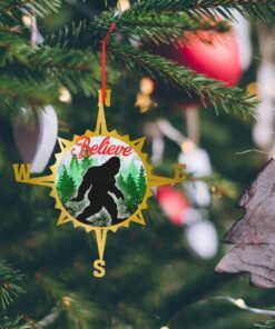 bigfoot believe custom shaped ornament lnt599o 1503
