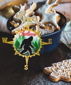 bigfoot believe custom shaped ornament lnt599o 6624