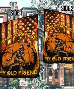 bigfoot flag hello darkness my old friend lha1783f 8663