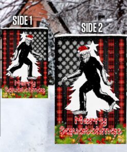 bigfoot flag merry squatchmas christmas flag lnh005f 2486