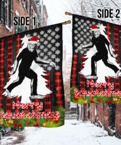 bigfoot flag merry squatchmas christmas flag lnh005f 8603