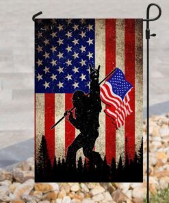 bigfoot into the forest usa flag 1041