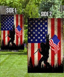 bigfoot into the forest usa flag 1906