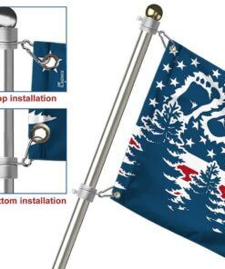 bigfoot sasquatch grommet flag forest nnt23gf 1668