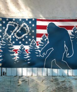 bigfoot sasquatch grommet flag forest nnt23gf 3275
