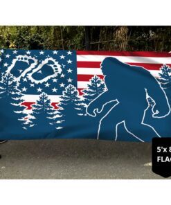 bigfoot sasquatch grommet flag forest nnt23gf 7618