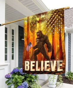 Bigfoot Yeti Flag Sunshine Rise LNT41F
