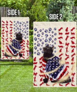 black cat american flag 1834