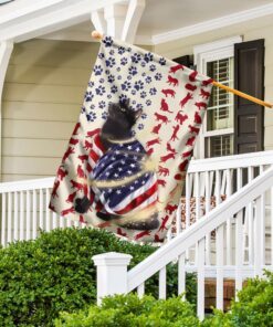 black cat american flag 3187