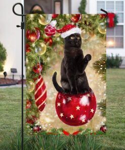 black cat christmas flag bing bong ntb386fv2 1463