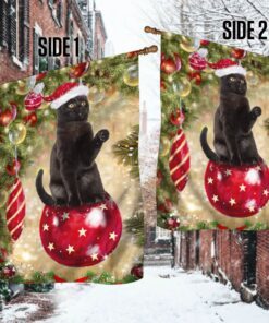 black cat christmas flag bing bong ntb386fv2 7834