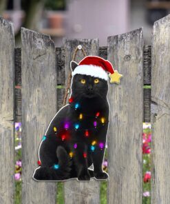 black cat christmas wooden sign let get lit ant338wd 3870