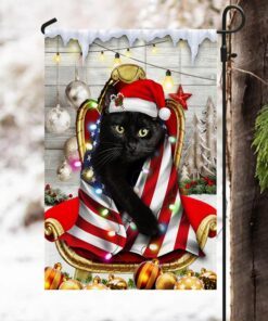 black cat christmas wrap in glory american flag thh3477fv1 6747