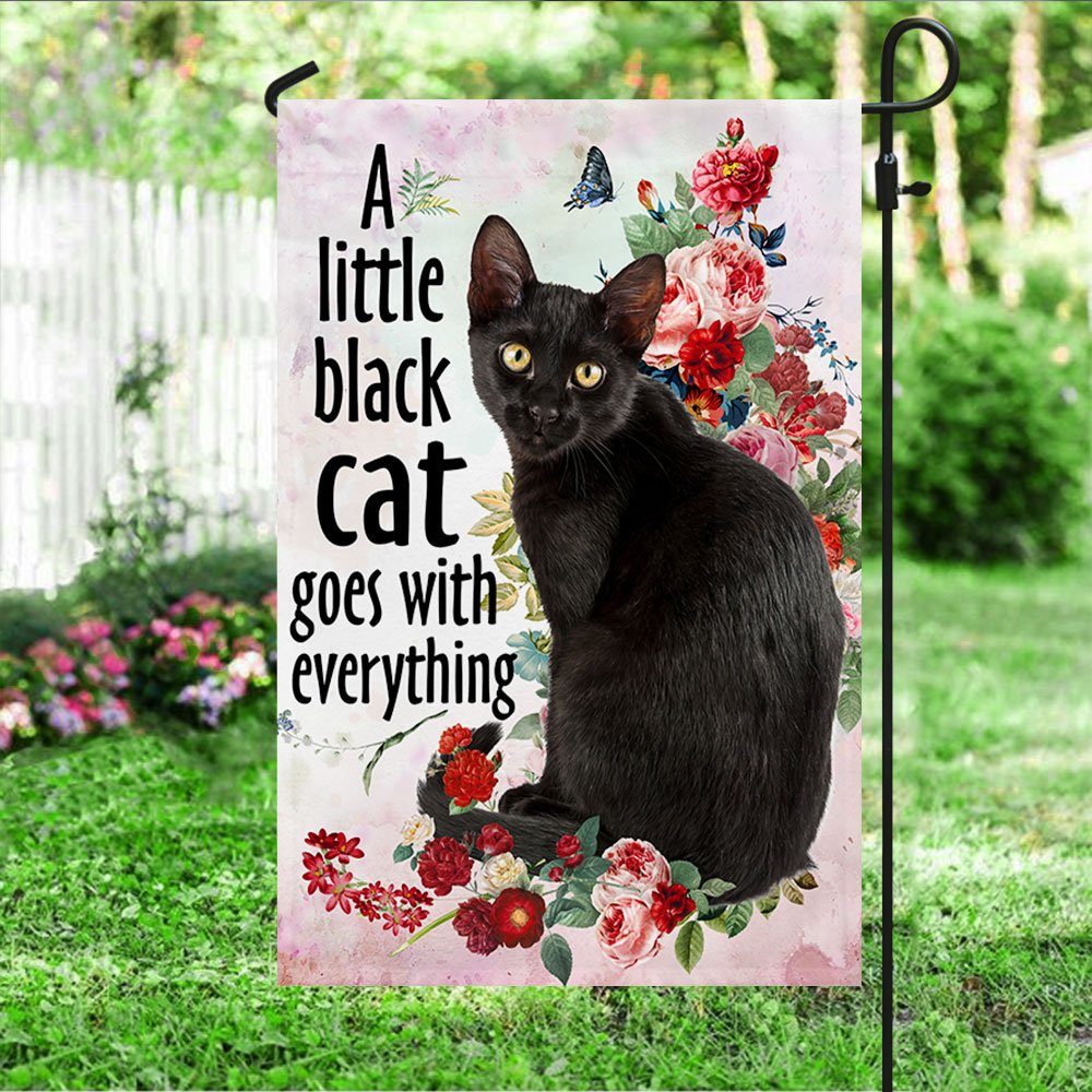 Black Cat Flag, A Little Black Cat Goes With Everything QNN709F - Image 4