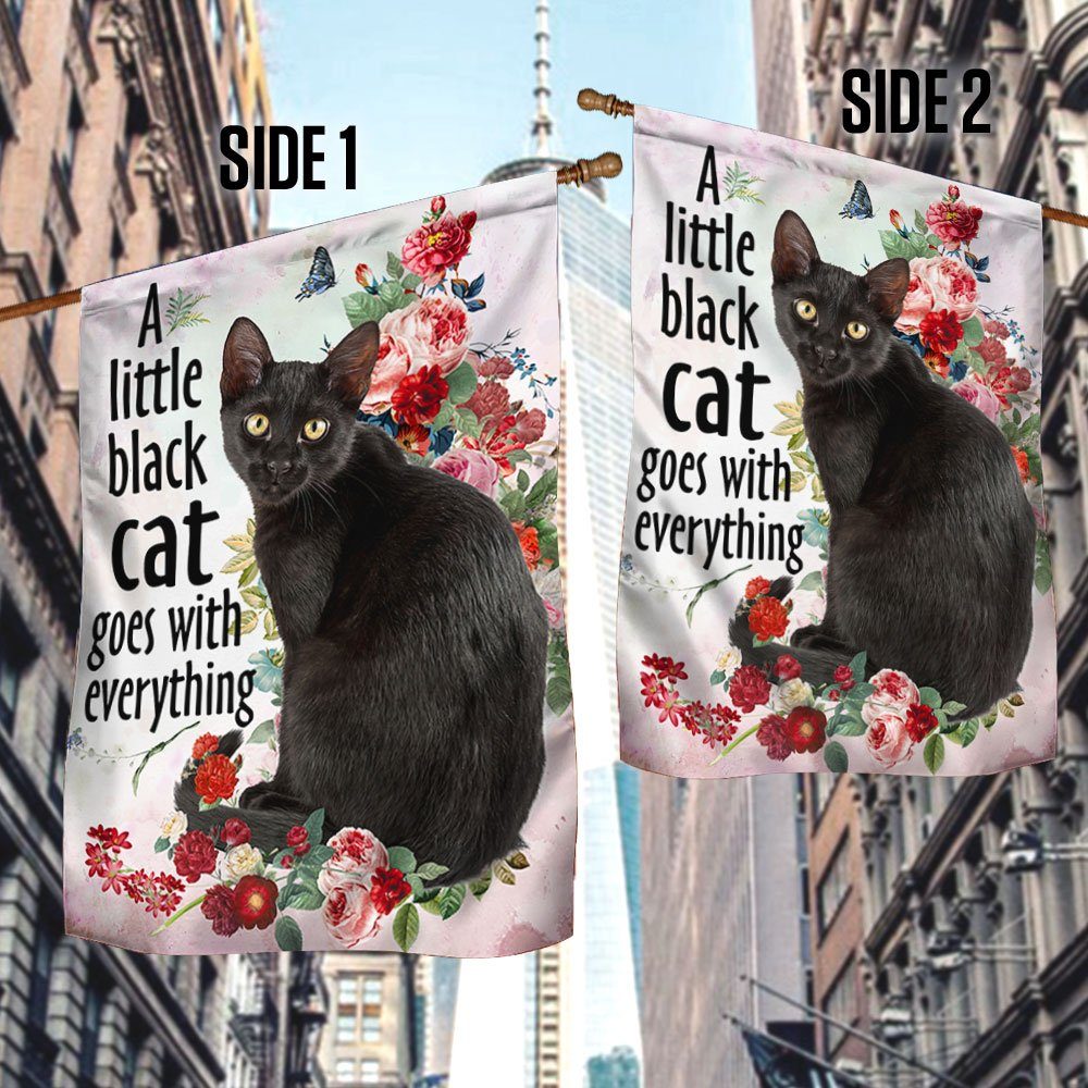 Black Cat Flag, A Little Black Cat Goes With Everything QNN709F - Image 3