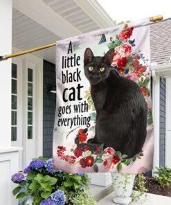 Black Cat Flag, A Little Black Cat Goes With Everything QNN709F