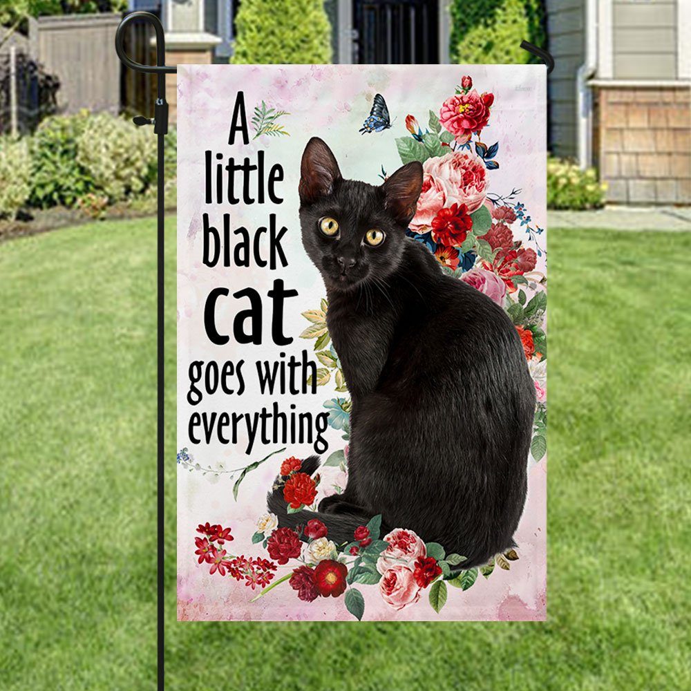 Black Cat Flag, A Little Black Cat Goes With Everything QNN709F - Image 5