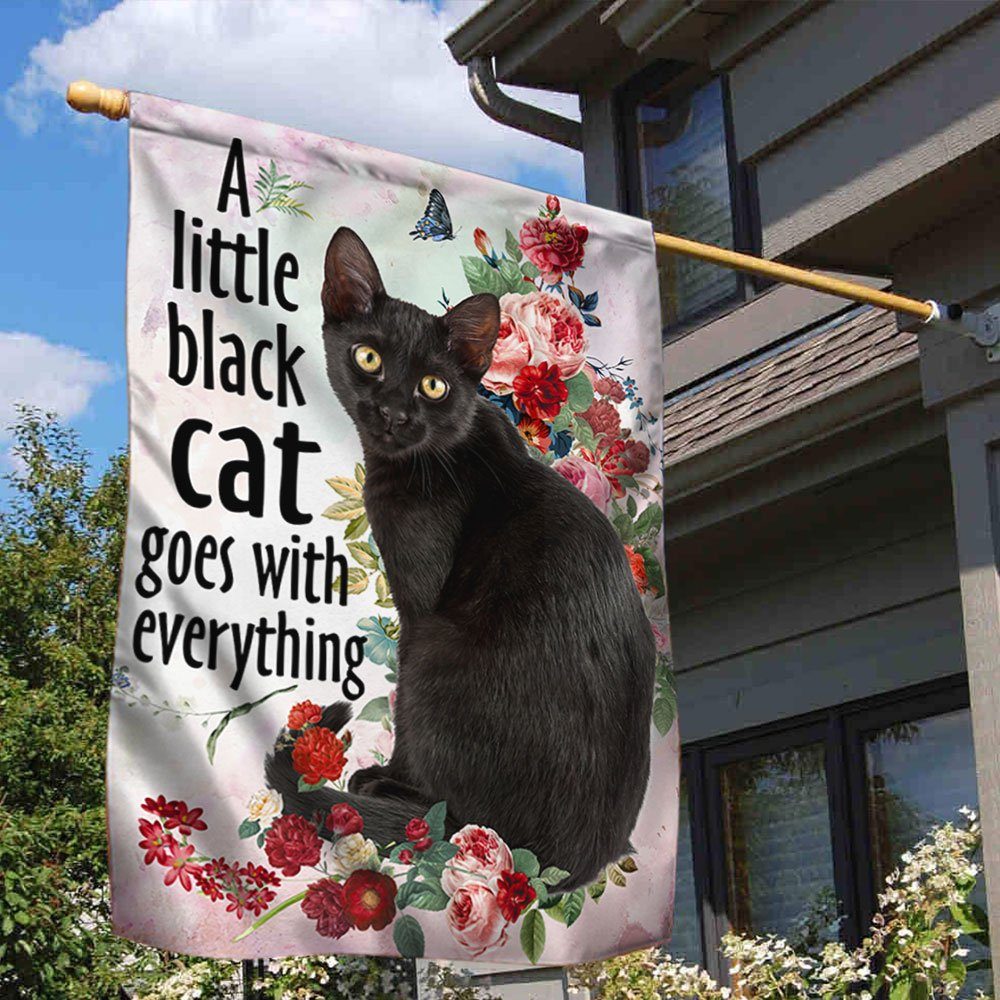 Black Cat Flag, A Little Black Cat Goes With Everything QNN709F - Image 2