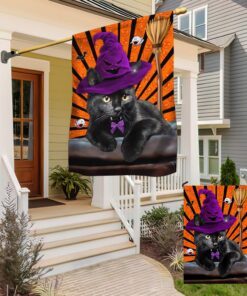 black cat halloween flag cat costume home decorative tqn398f 1760