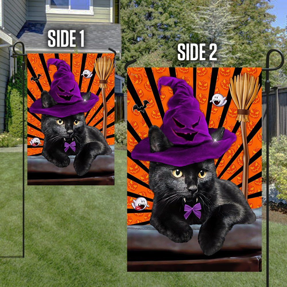 Black Cat Halloween Flag Cat Costume Home Decorative TQN398F - Image 6