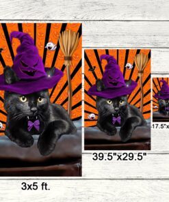 black cat halloween flag cat costume home decorative tqn398f 4951