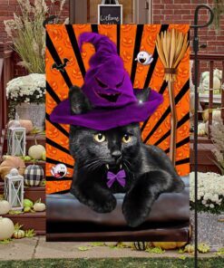 black cat halloween flag cat costume home decorative tqn398f 5716