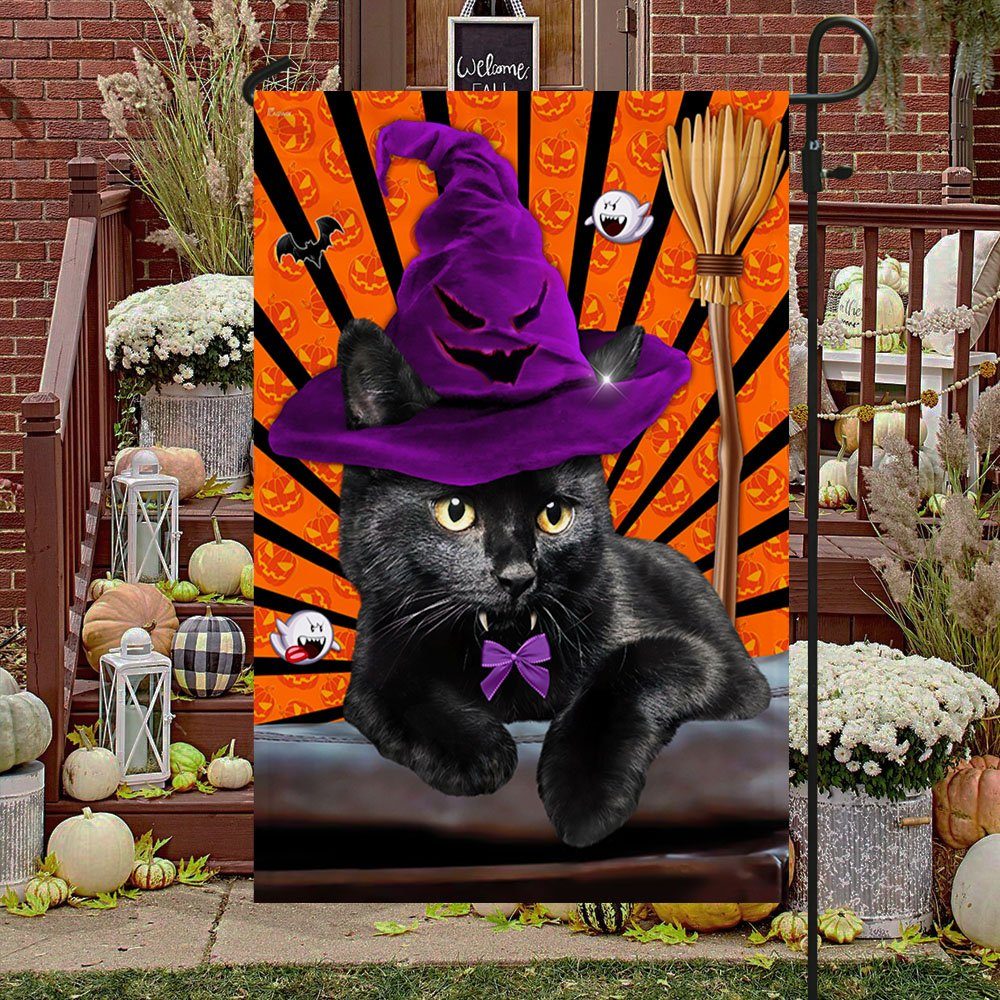 Black Cat Halloween Flag Cat Costume Home Decorative TQN398F - Image 4