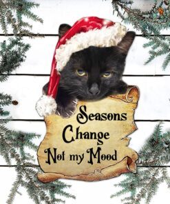 black cat hanging metal sign not my mood nnt138ms 3730