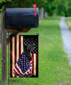 black german shepherd american patriot flag 1405